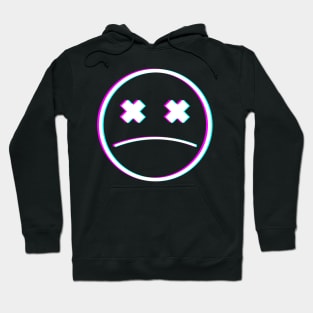 Glitch Sad Face Hoodie